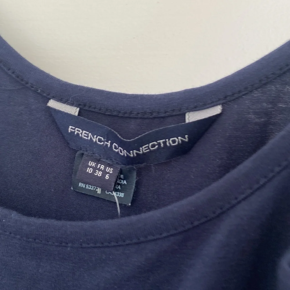 NWT French Connection | Navy Blue Dress with Pink Detailing - Picture 5 of 7